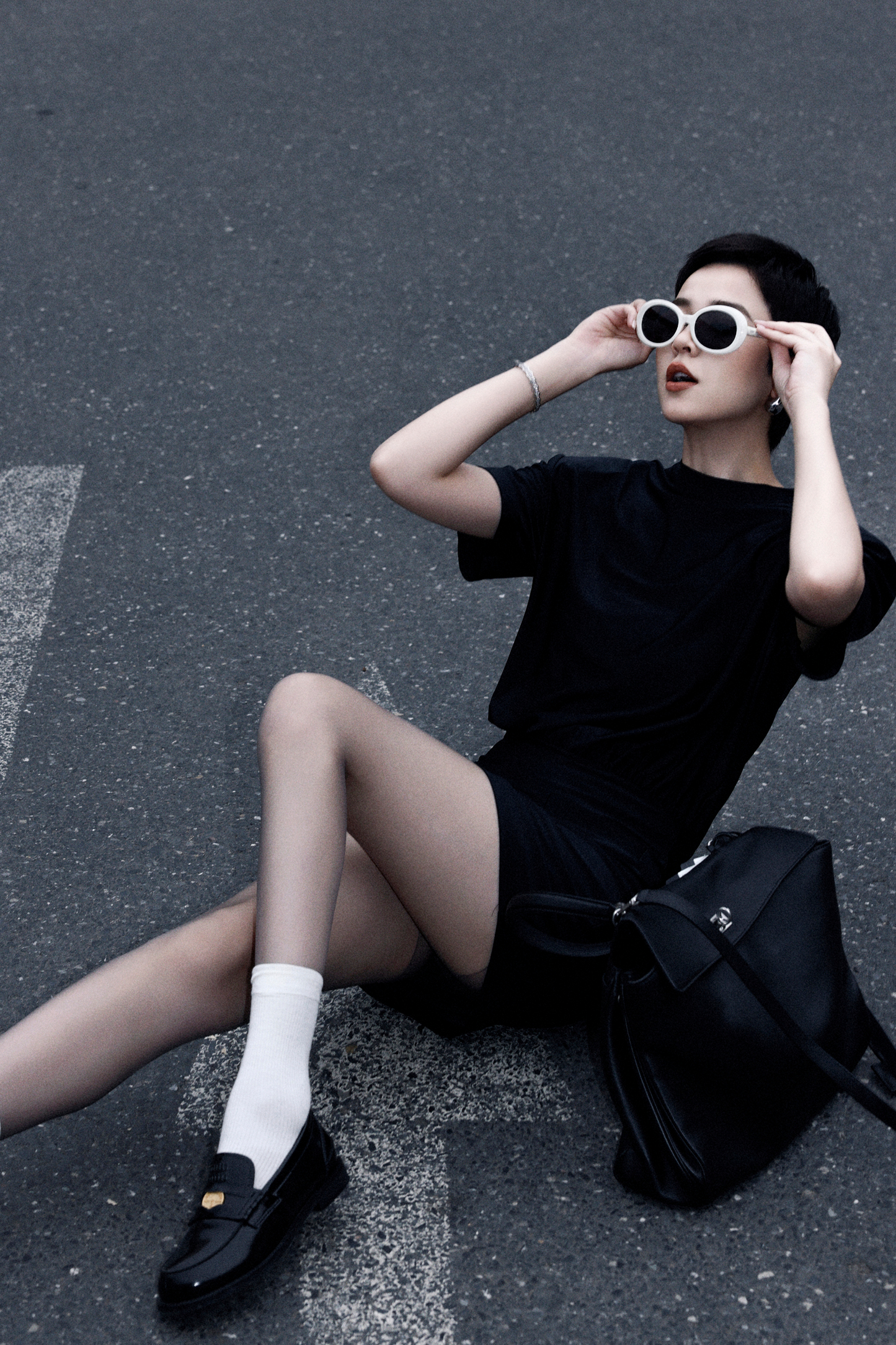 Padded Shoulder T-Shirt Dress Online